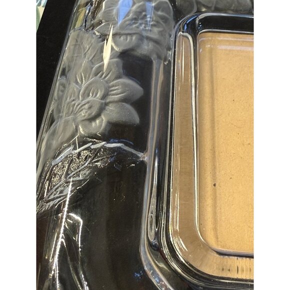 Crystal Clear Signatures Japan Picture Frame 4×6 Floral Design Clear And Frosted - Picture 6 of 10